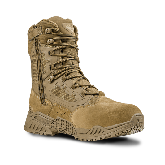 Brigade 8" Tactical Boots - Zip (Coyote Brown)