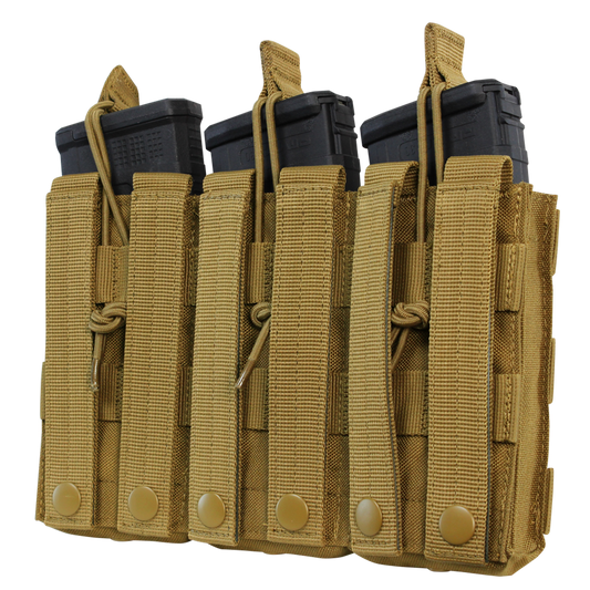Triple M4/M16 Open-Top Mag Pouch - MultiCam