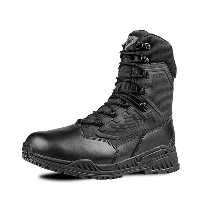 Brigade 8" Tactical Boots - Zip (Black)