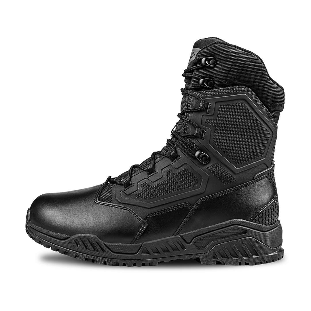Brigade 8" Tactical Boots - Zip (Black)
