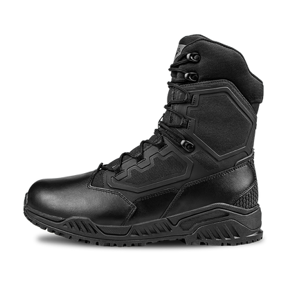 Brigade 8" Tactical Boots - Zip (Black)