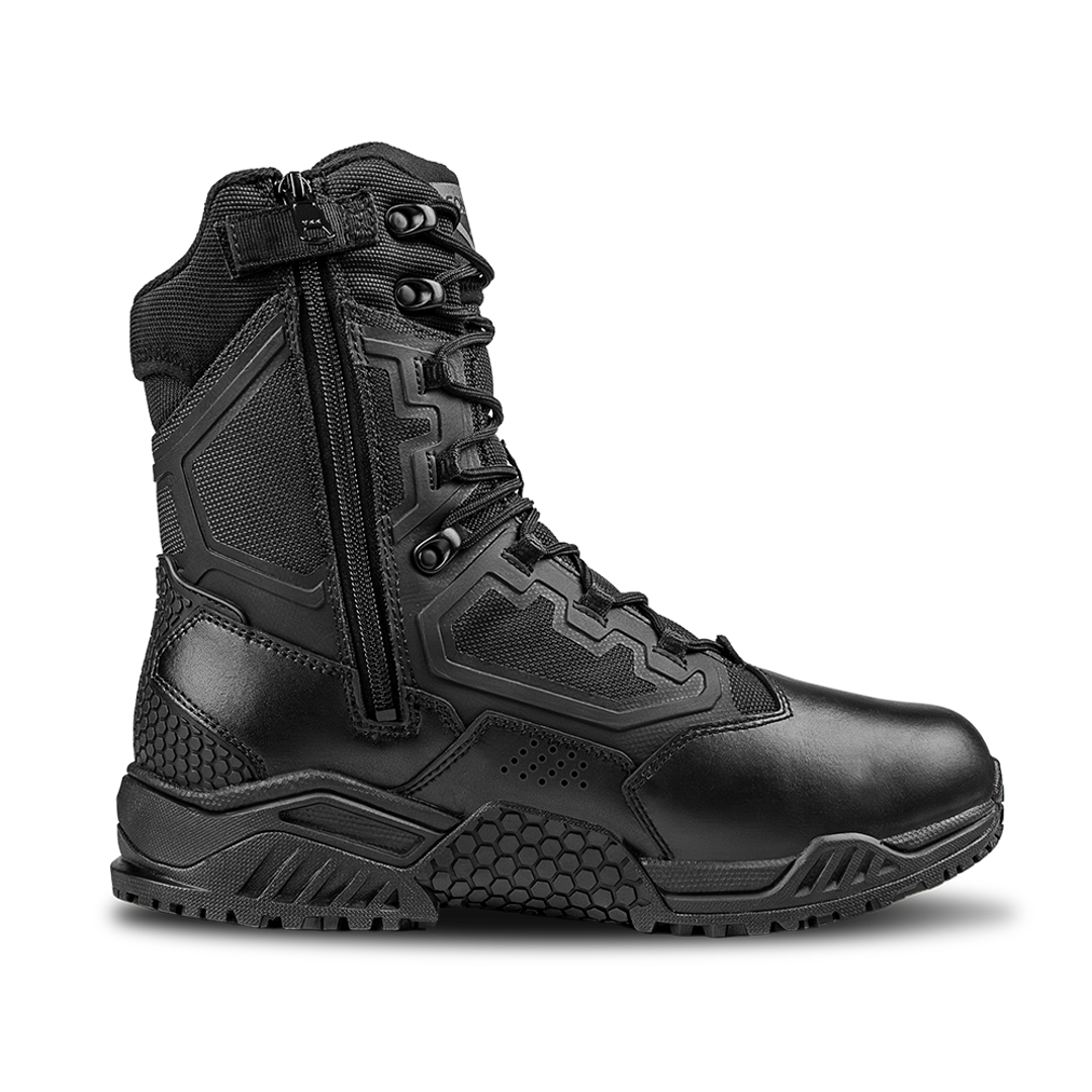 Brigade 8" Tactical Boots - Zip (Black)