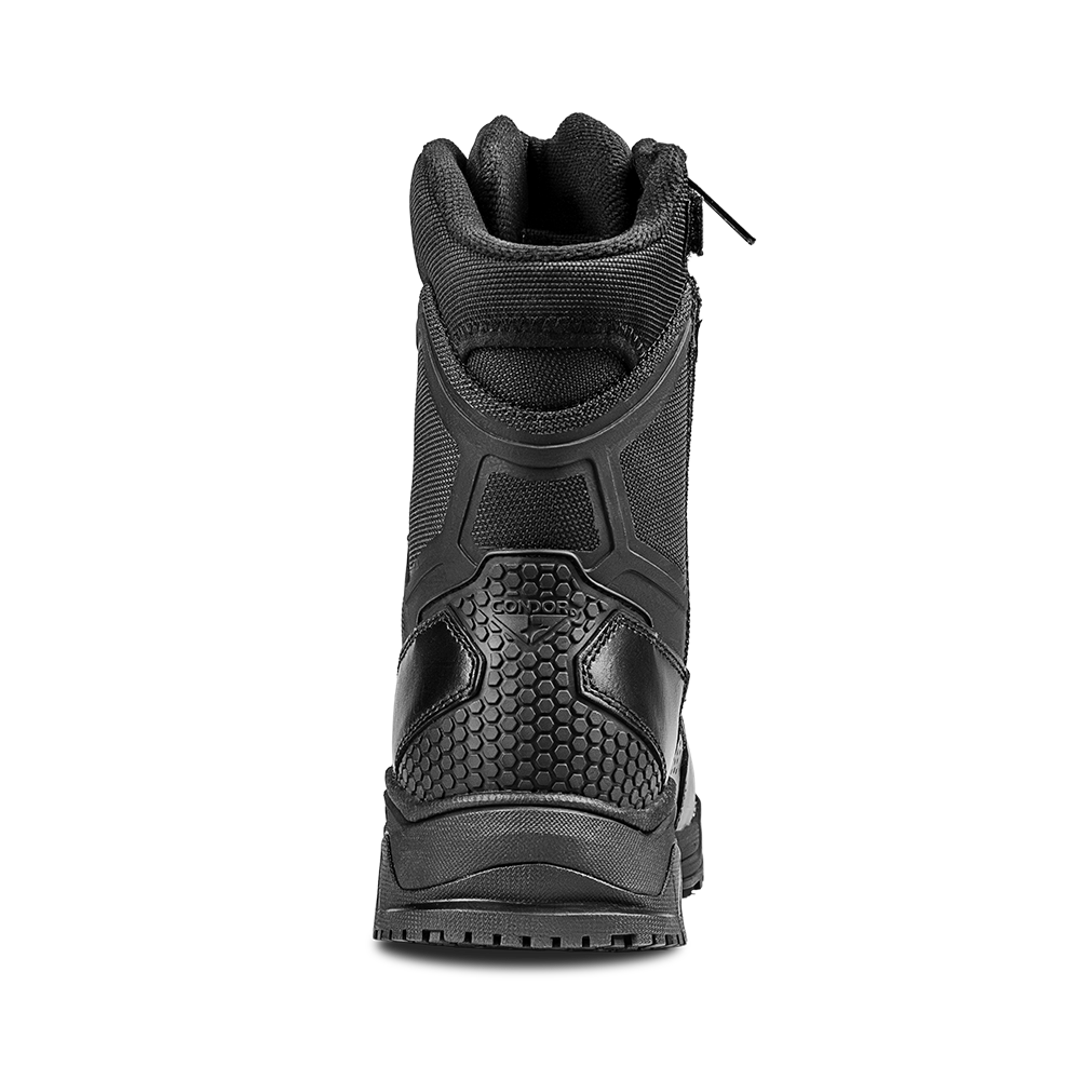 Brigade 8" Tactical Boots - Zip (Black)