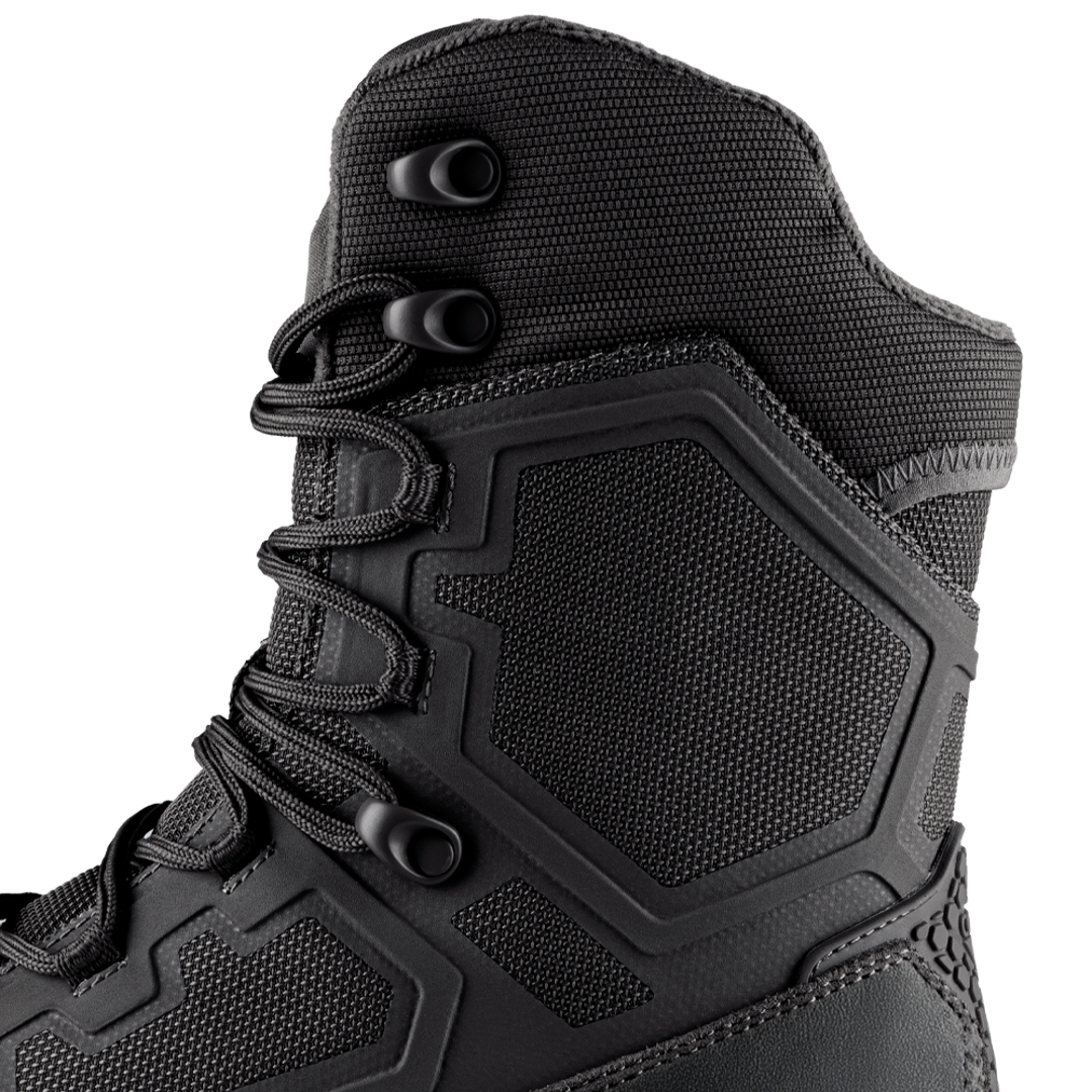 Brigade 8" Tactical Boots - Zip (Black)