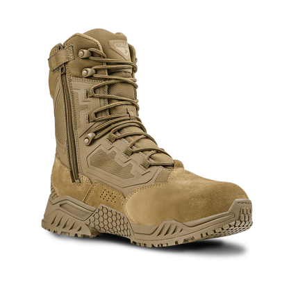 Brigade 8" Tactical Boots - Zip (Coyote Brown)