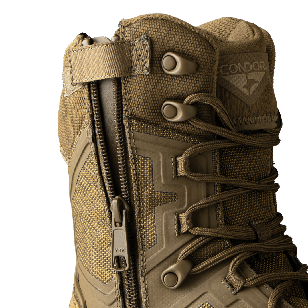 Brigade 8" Tactical Boots - Zip (Coyote Brown)