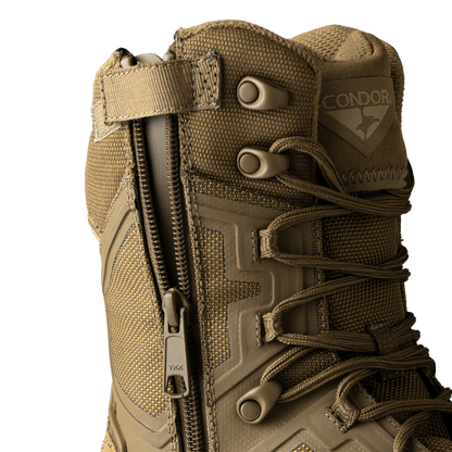 Brigade 8" Tactical Boots - Zip (Coyote Brown)