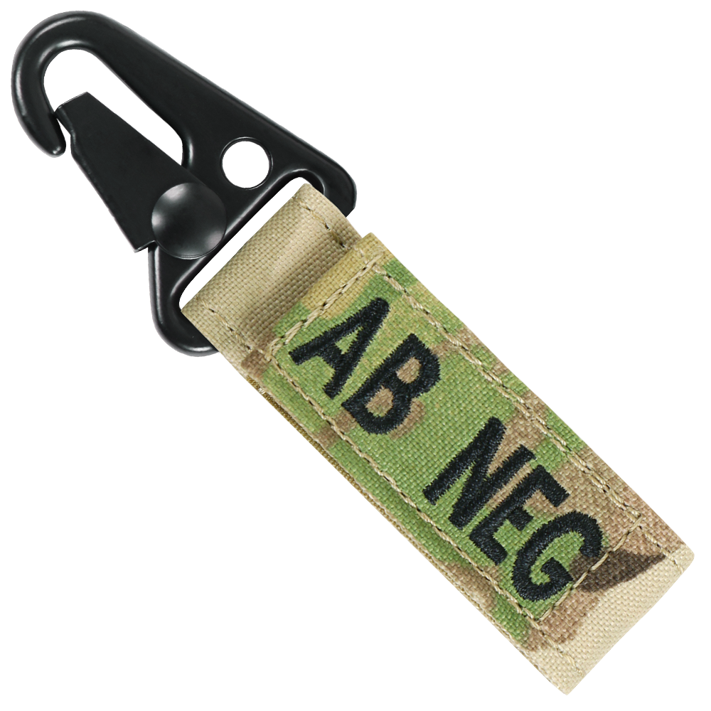 Blood Type Key Chain - MultiCam