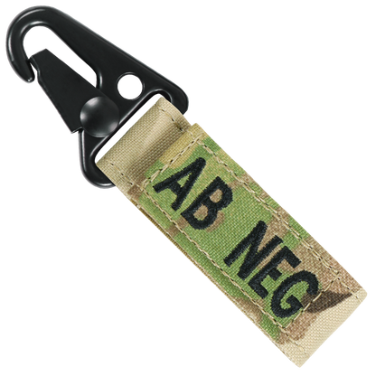 Blood Type Key Chain - MultiCam
