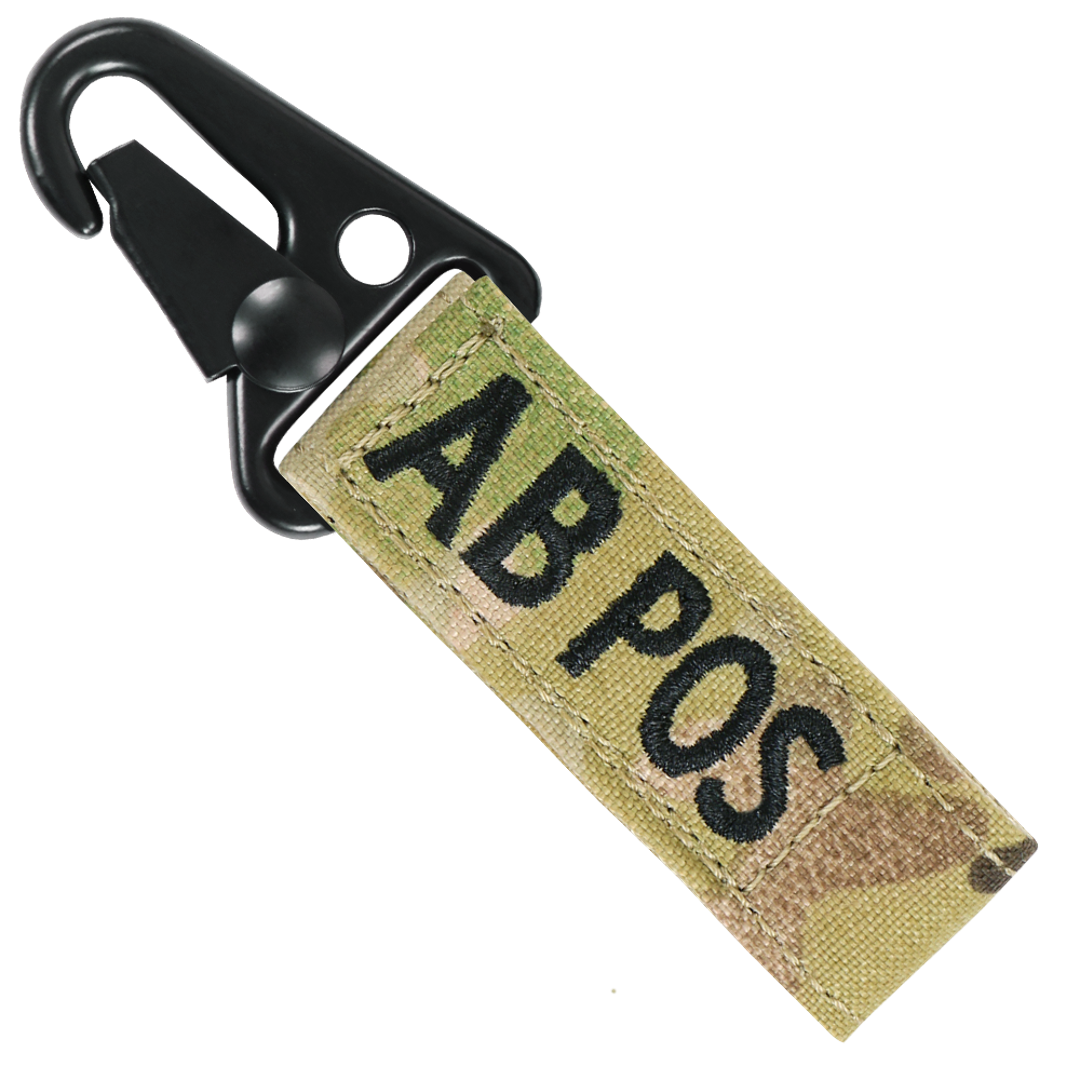 Blood Type Key Chain - MultiCam