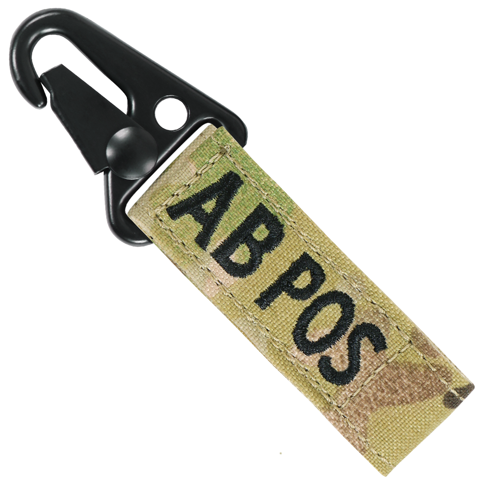 Blood Type Key Chain - MultiCam