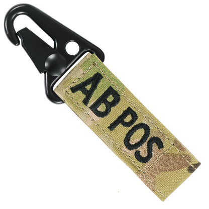 Blood Type Key Chain - MultiCam