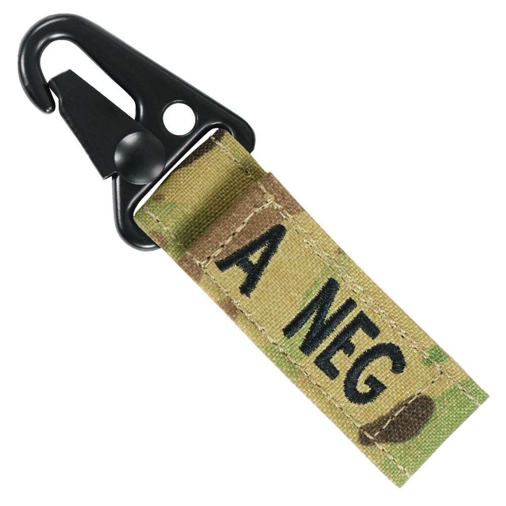 Blood Type Key Chain - MultiCam
