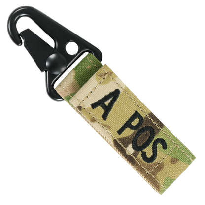 Blood Type Key Chain - MultiCam