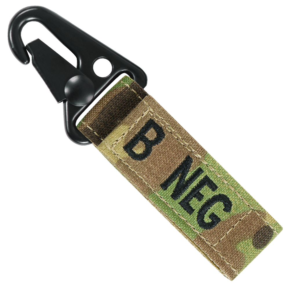 Blood Type Key Chain - MultiCam