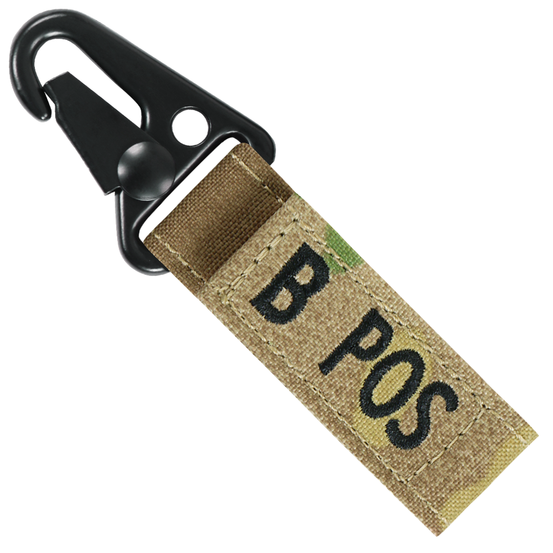 Blood Type Key Chain - MultiCam