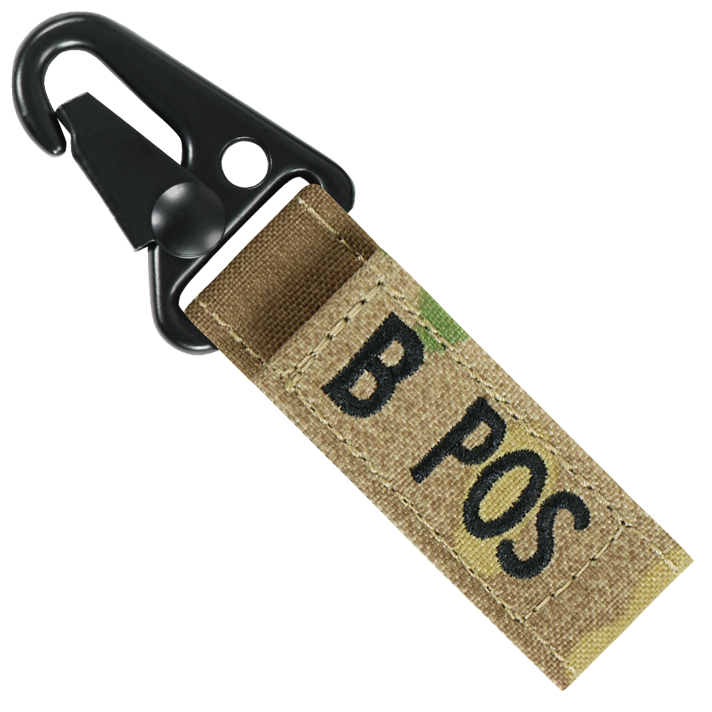 Blood Type Key Chain - MultiCam