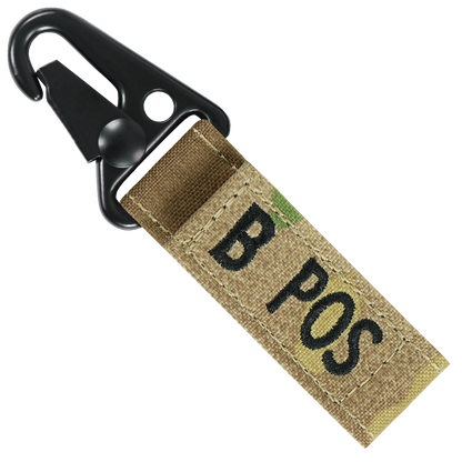 Blood Type Key Chain - MultiCam