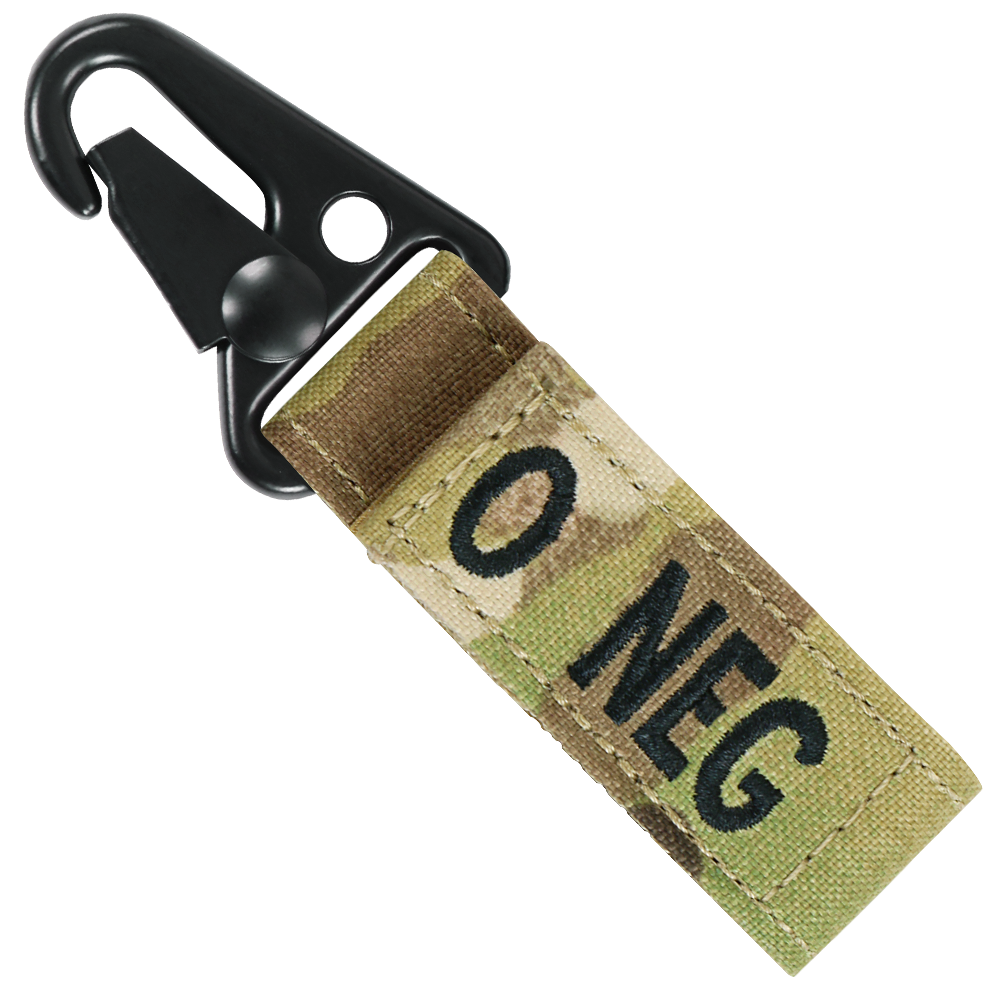 Blood Type Key Chain - MultiCam