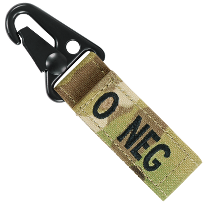 Blood Type Key Chain - MultiCam