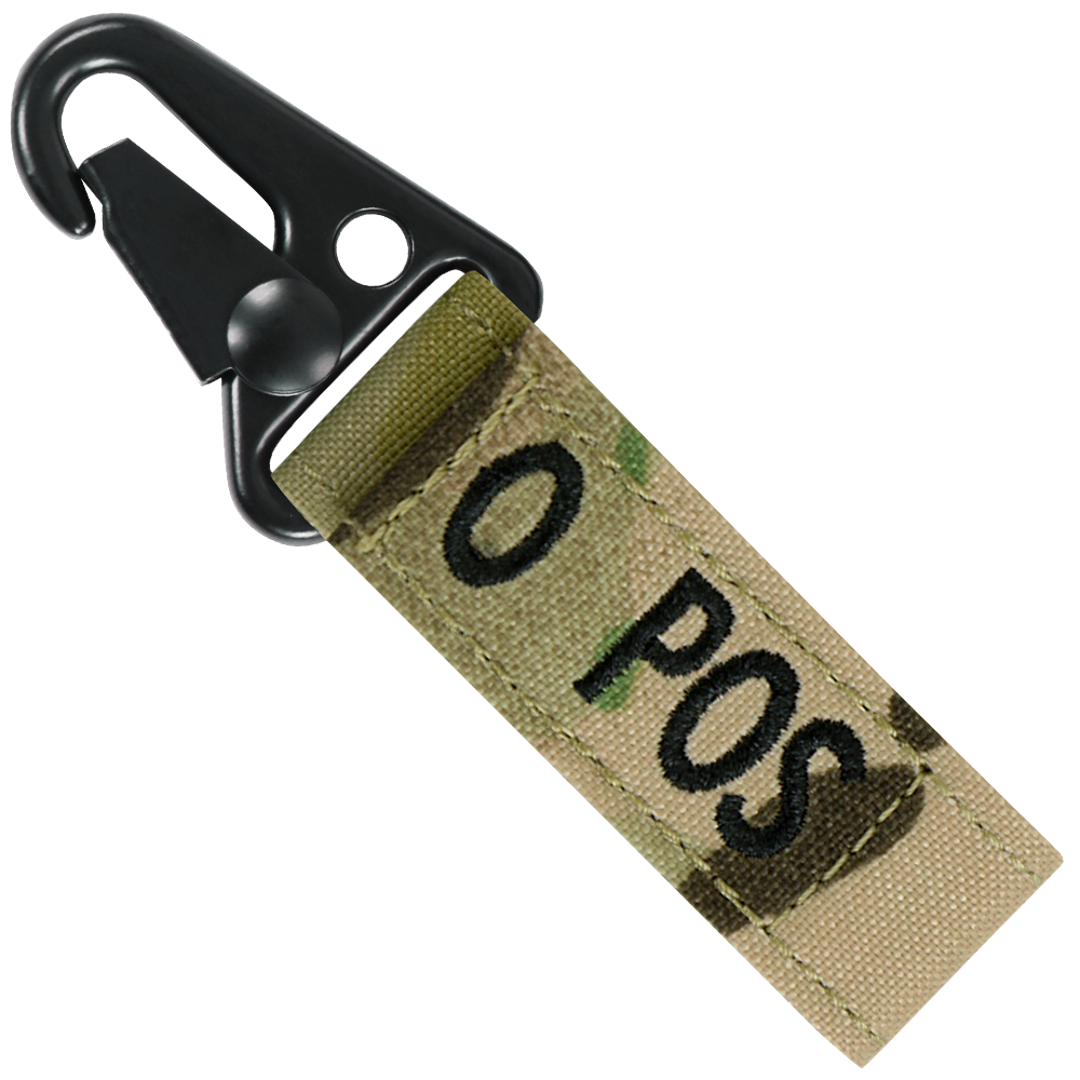Blood Type Key Chain - MultiCam