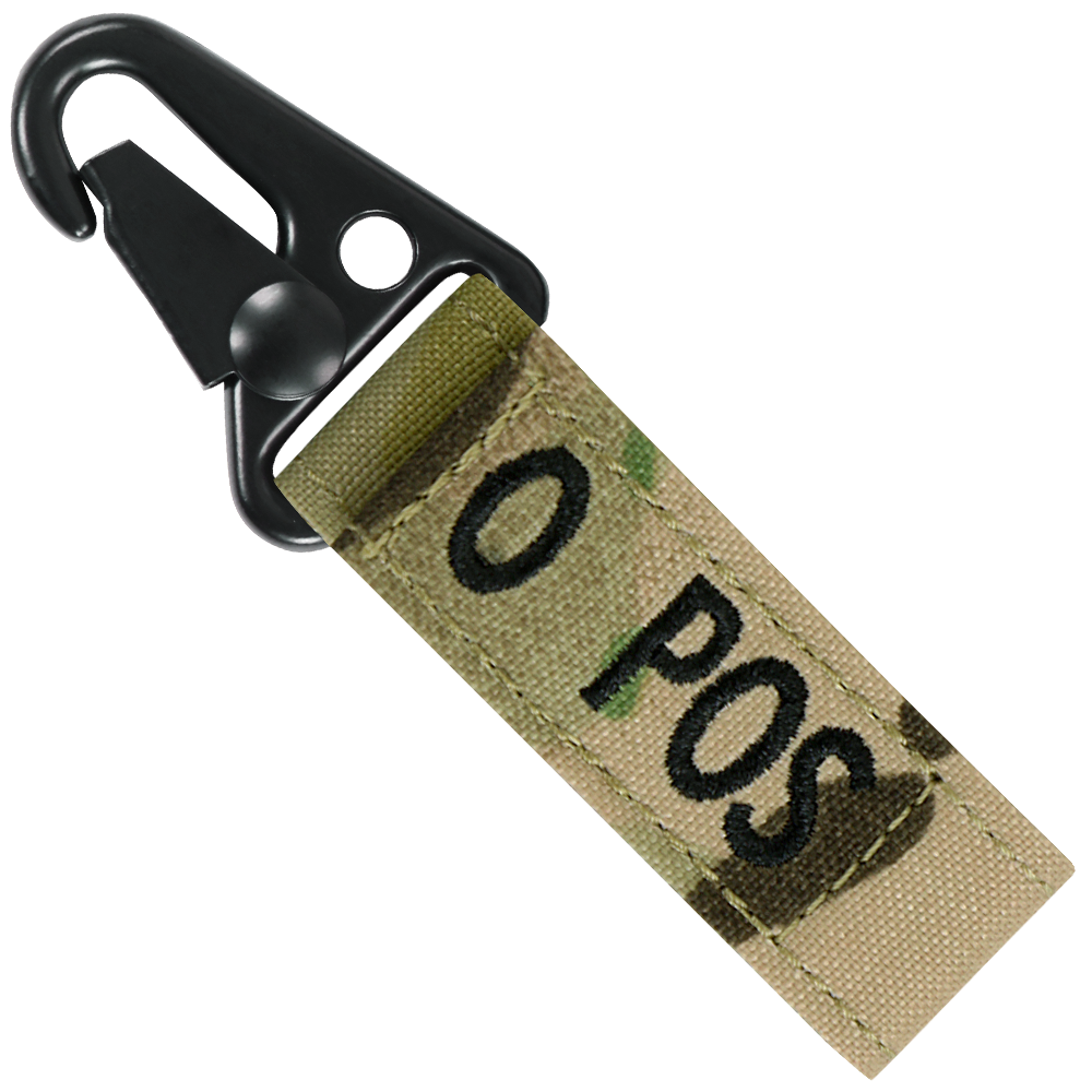 Blood Type Key Chain - MultiCam