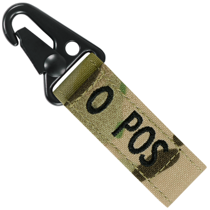 Blood Type Key Chain - MultiCam
