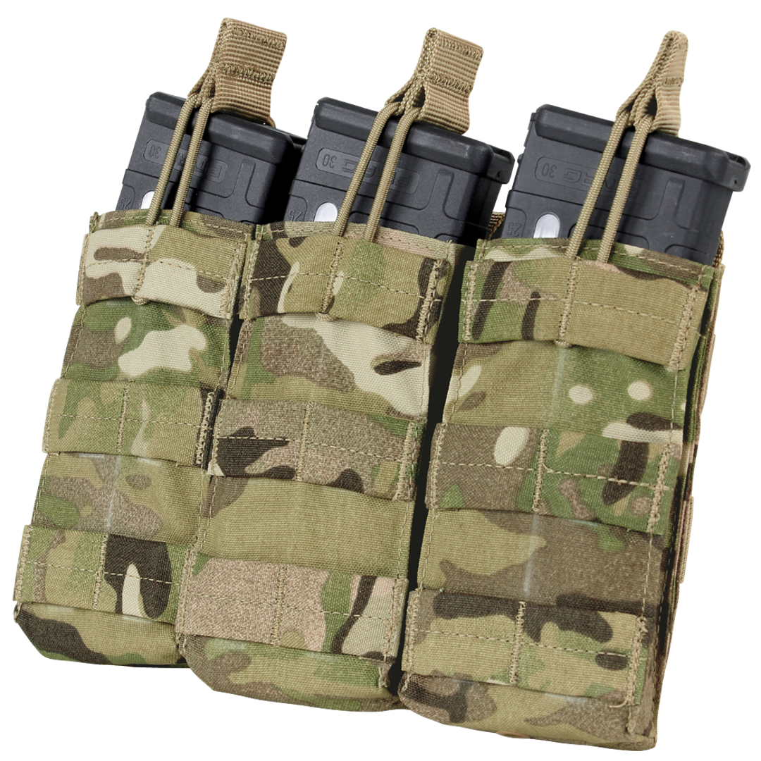 Triple M4/M16 Open-Top Mag Pouch - MultiCam