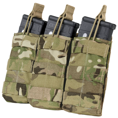 Triple M4/M16 Open-Top Mag Pouch - MultiCam