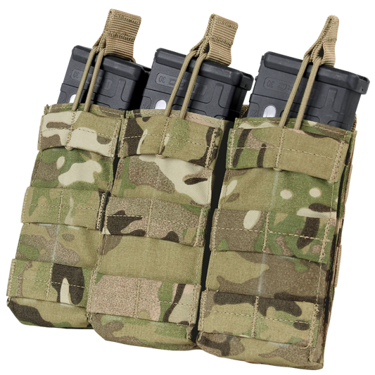 Triple M4/M16 Open-Top Mag Pouch - MultiCam