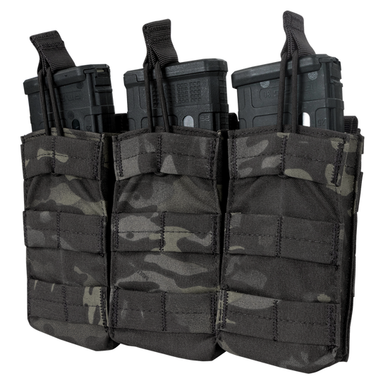 Triple M4/M16 Open-Top Mag Pouch - MultiCam Black