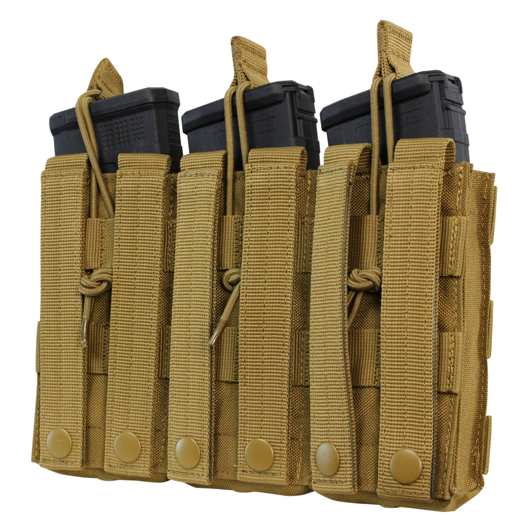 Triple M4/M16 Open-Top Mag Pouch - MultiCam