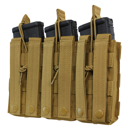 Triple M4/M16 Open-Top Mag Pouch - MultiCam