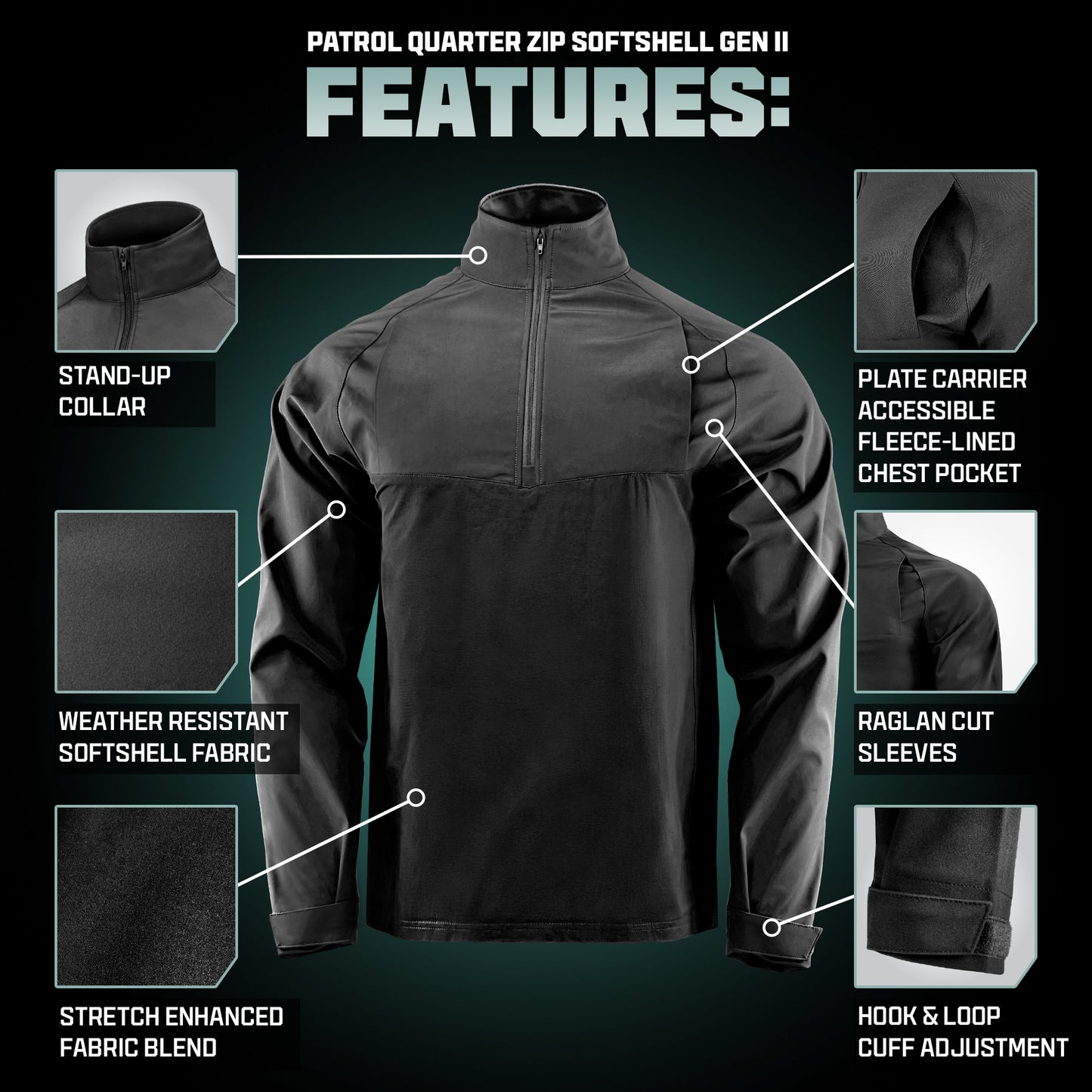 Patrol 1/4 Zip Soft Shell