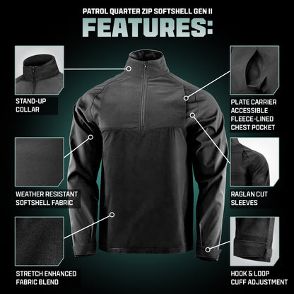 Patrol 1/4 Zip Soft Shell