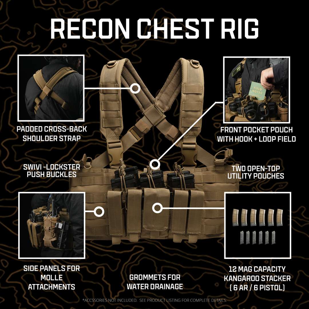 Recon Chest Rig - MultiCam Black