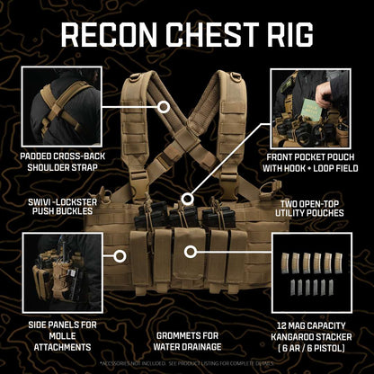 Recon Chest Rig - MultiCam Black